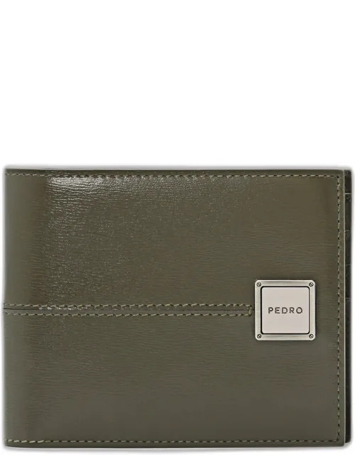 Leather Bi-fold Flip Wallet