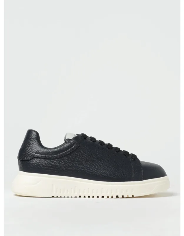Sneakers In Grained Leather