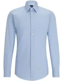 Slim-fit Shirt In Easy-iron Cotton Poplin