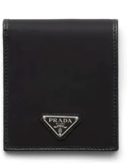 Recycled-nylon Logo Plaque Wallet