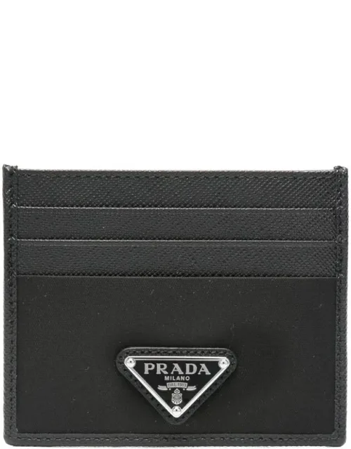 Triangle-logo Leather Wallet