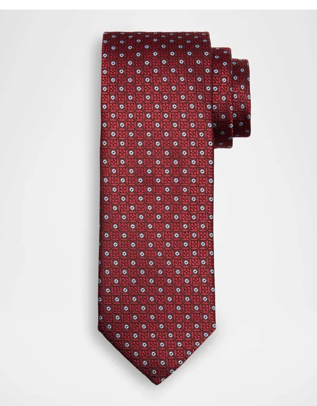 Round Medallion Silk Jacquard Tie