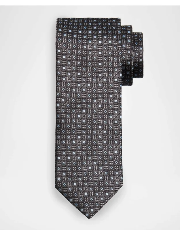 Round Medallion Silk Jacquard Tie