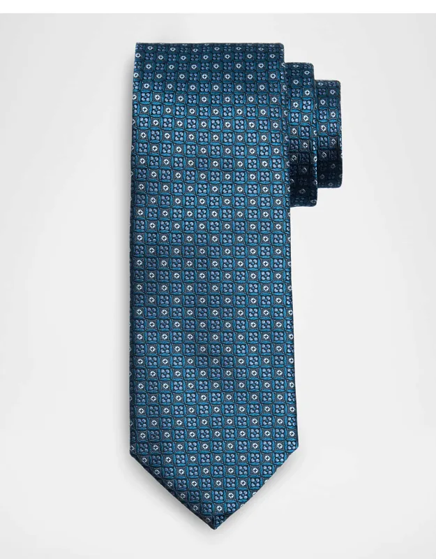 Round Medallion Silk Jacquard Tie