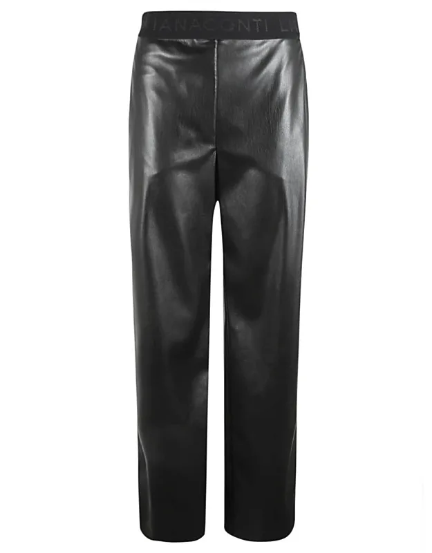 Faux Leather Trousers