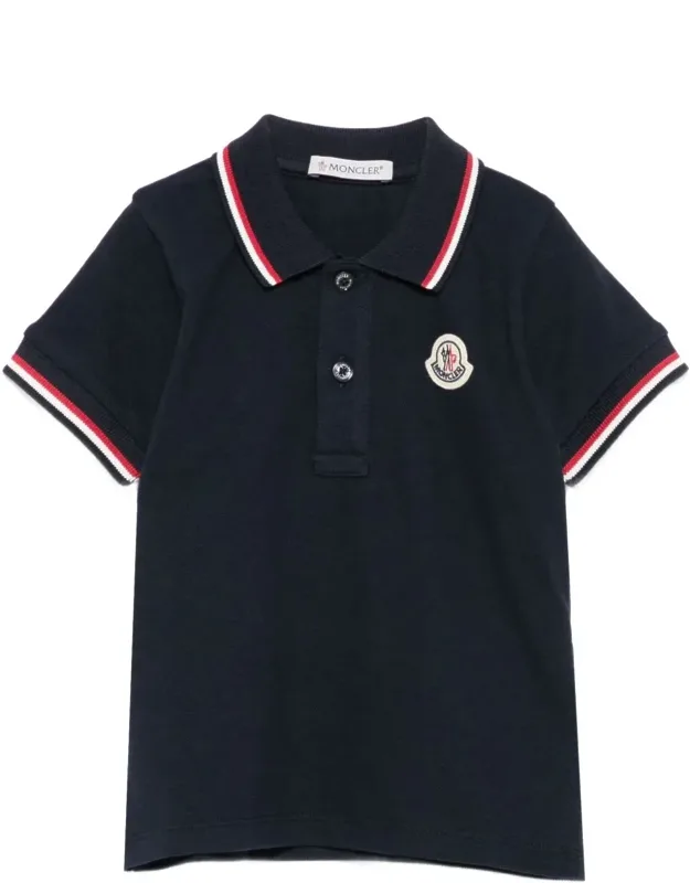 Polo Shirt With Peak And Logo Patch