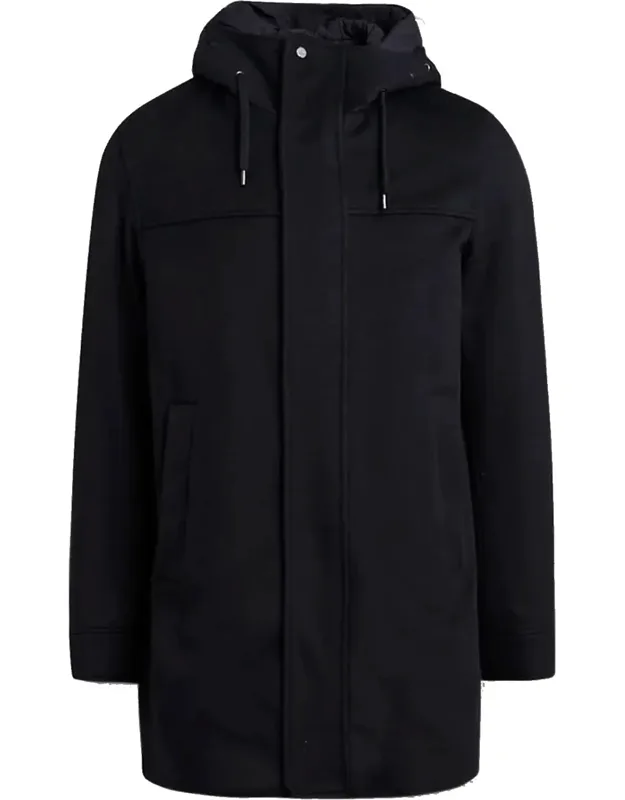 Wool Cashmere Hooded Coat