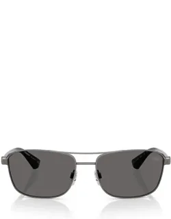 Burberry Sunglasses Rectangular Matte Metal Italy