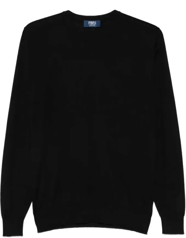 Fedeli Sweater, Round Neck, Long Sleeves