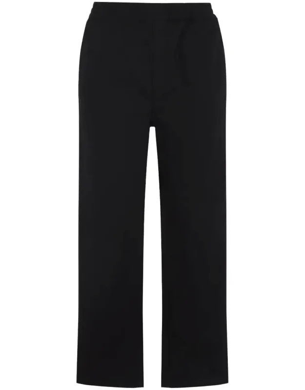 Pants With Elastic Waist And Straight Legs