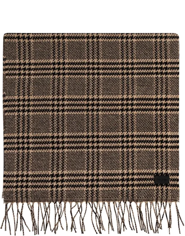 Silk-cashmere Checked Scarf