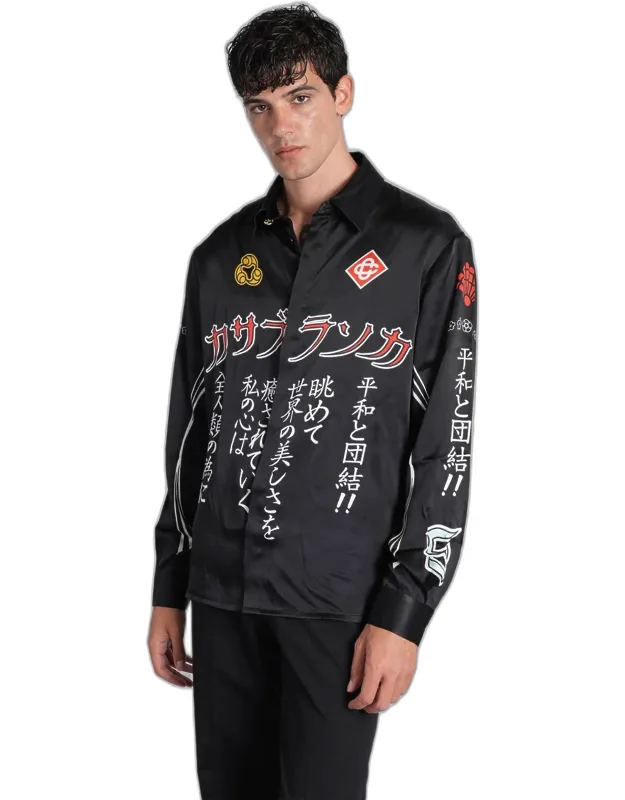 Shirt With Classic Collar And Frontal Buttons Closure