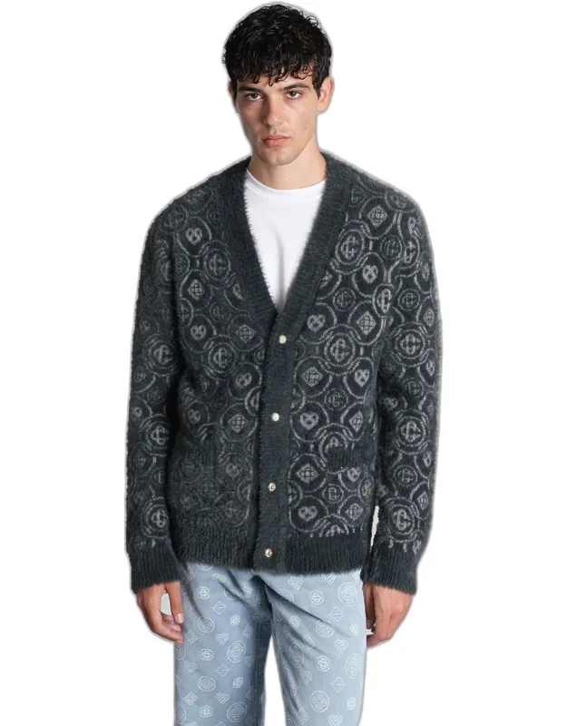 Cardigan V Neck Frontal Buttons Closure