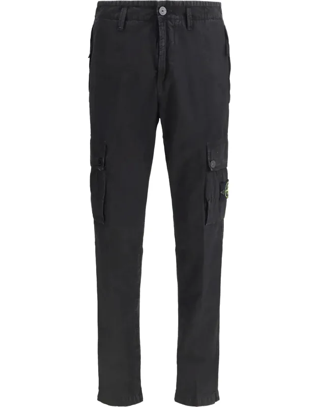 Stone Island Cargo Pants With Zip Pockets And Utility Design