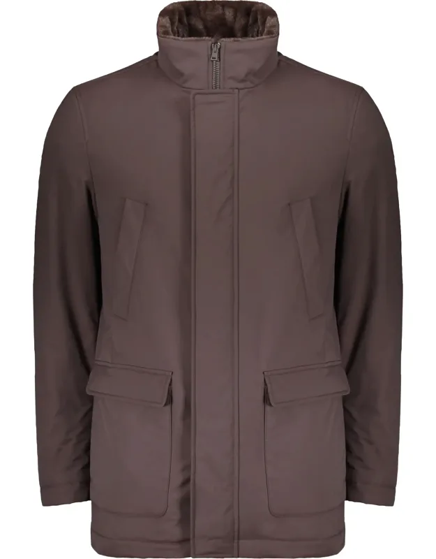 Jacket With Zip Closure And Buttons