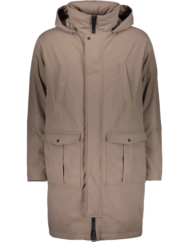 Jacket With Hood And Pockets