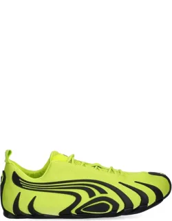 Sneaker With Wave Pattern And Lace-up Fastening