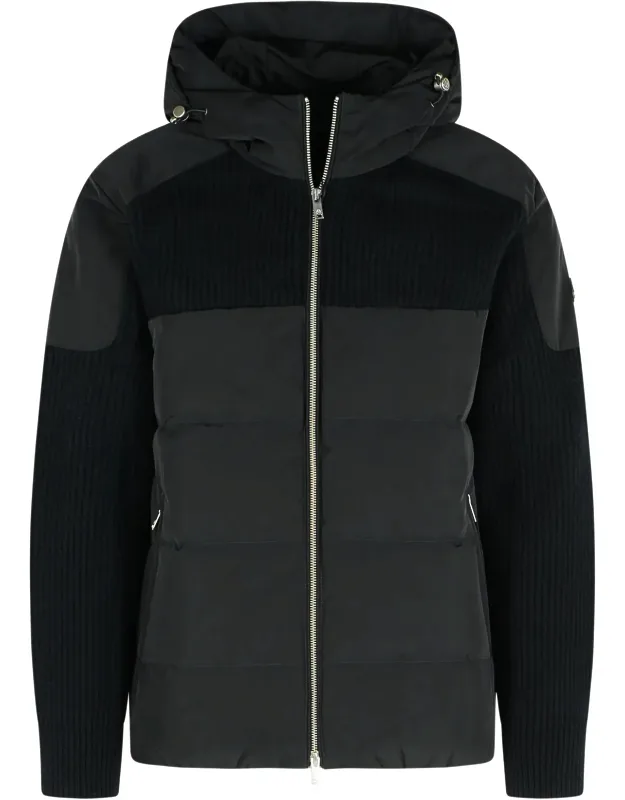 Jacket With Drawstring Hood And Zip Closure