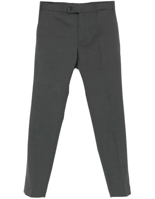 Pant Button Fastening Flat Front