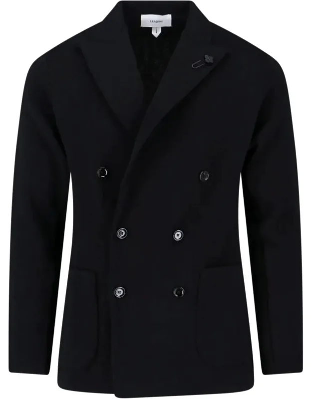 Lardini Double-breasted Blazer 100% Virgin Wool