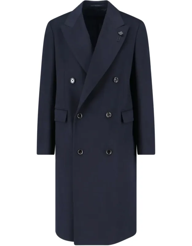 Double-breasted Virgin Wool Coat