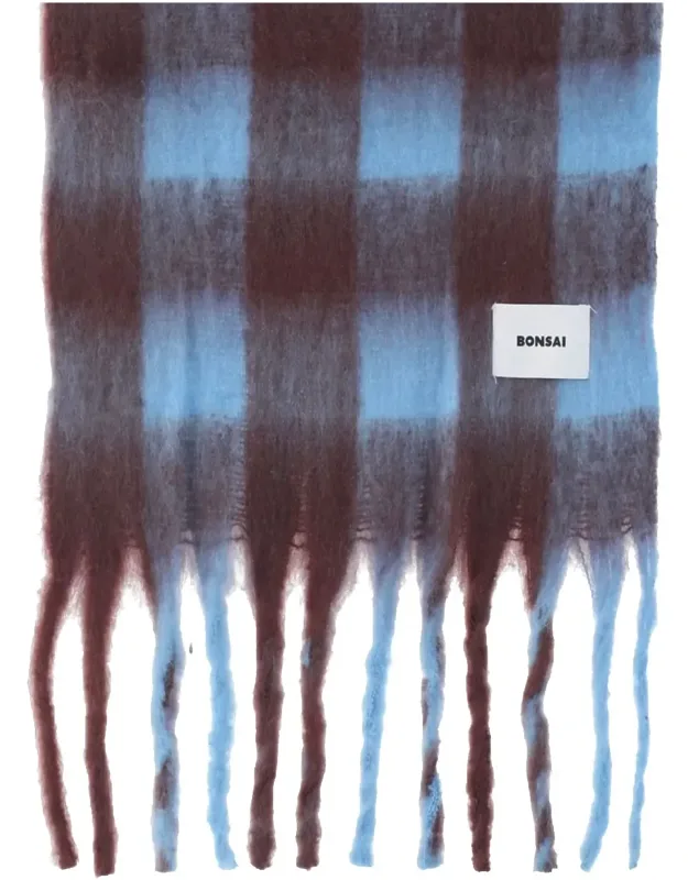 Check Scarf With Logo