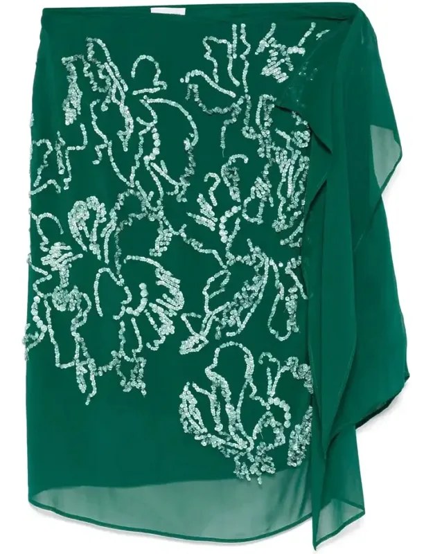 Dries Van Noten Skirt With Drawstring Fastening And Side Slit