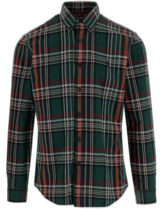 Cotton Shirt With Check Pattern