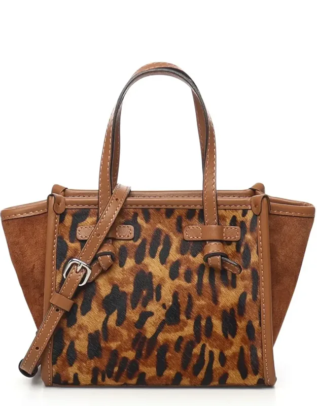 Miss Marcella Mini Bag In Printed Leather