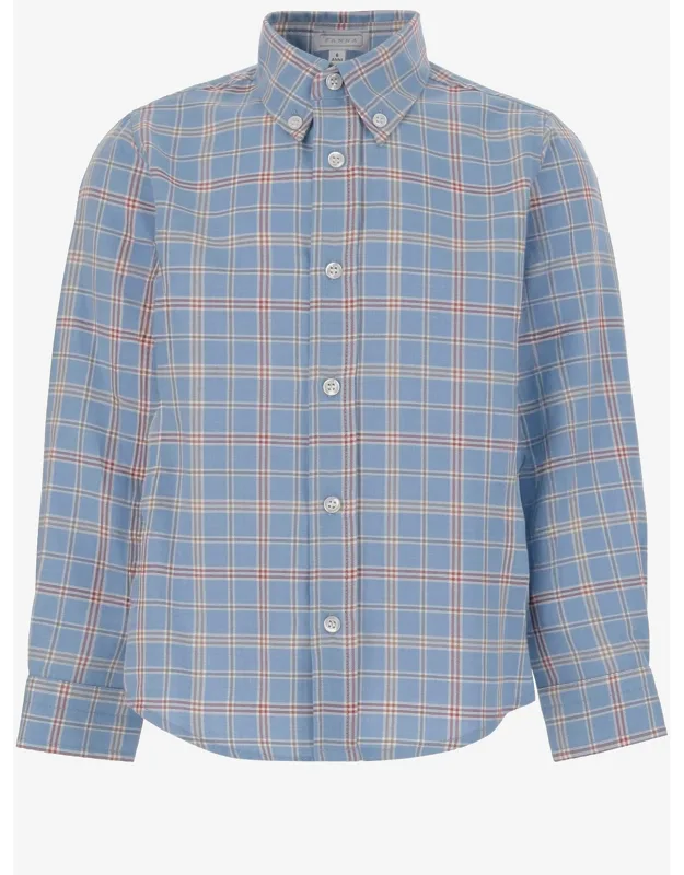 Cotton Shirt With Check Pattern