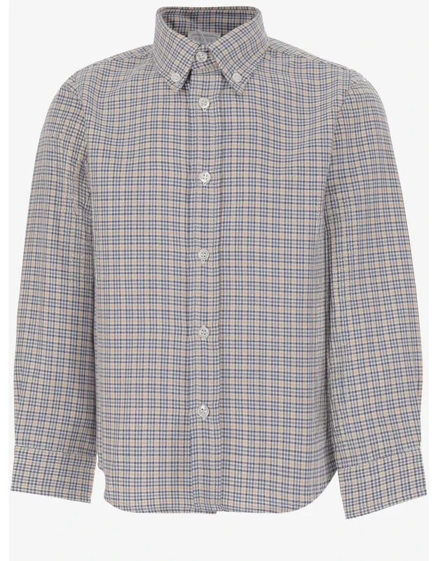 Cotton Shirt With Check Pattern
