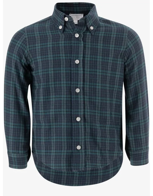 Cotton Shirt With Check Pattern