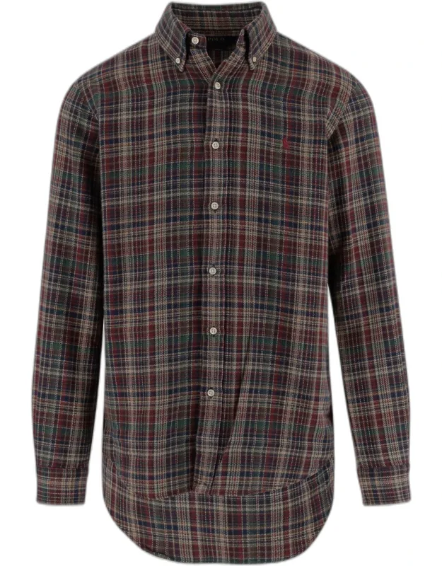 Cotton Shirt With Check Pattern