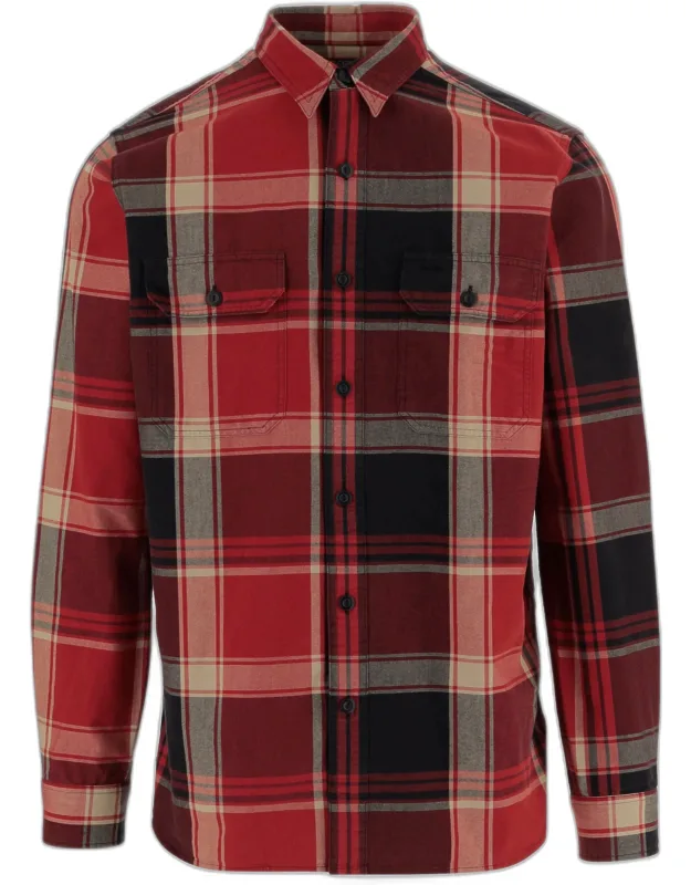 Cotton Shirt With Check Pattern