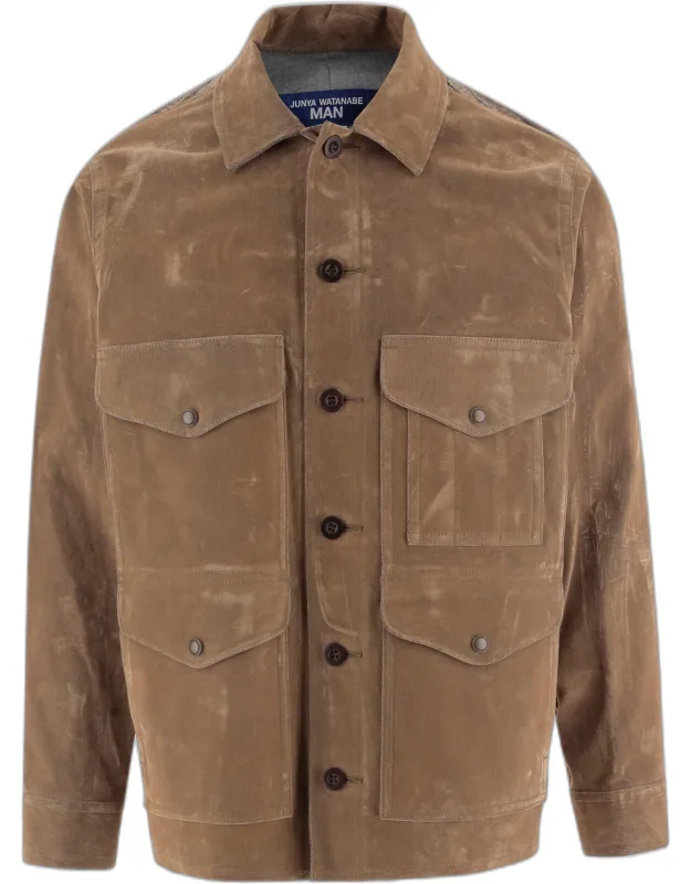 Cotton Blend Jacket With Contrasting Back Panel