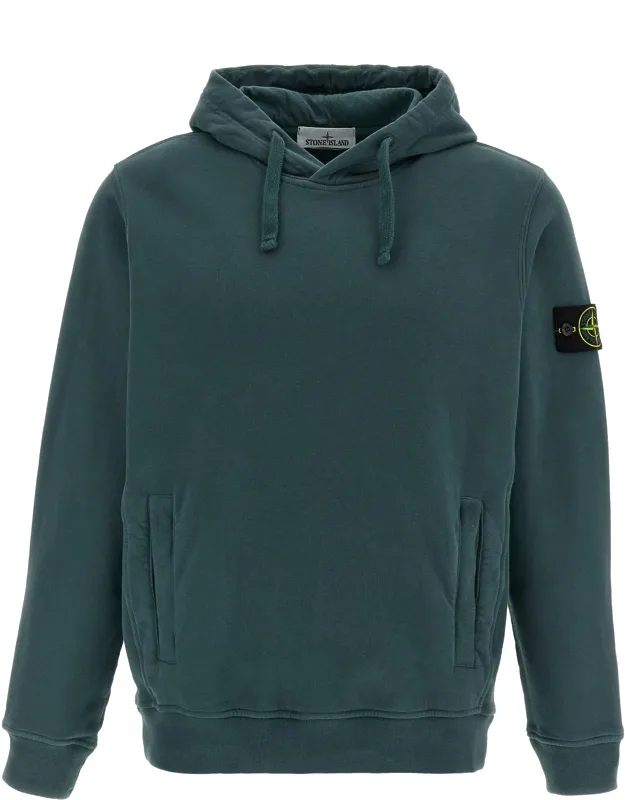 Hoodie With Kangaroo Pocket And Ribbed Side Inserts