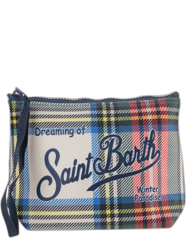 Aline Clutch Bag With Logo