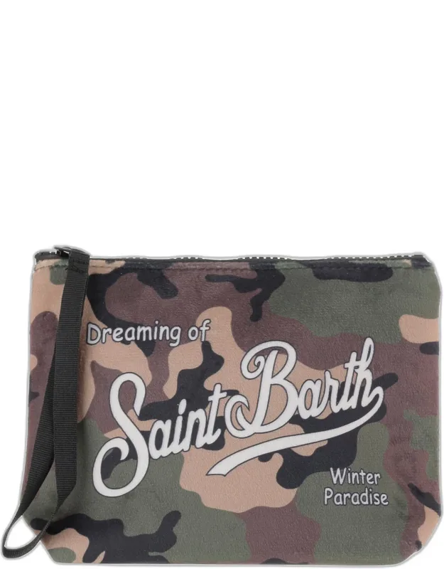 Aline Clutch Bag With Logo