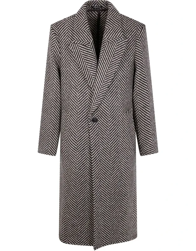 Wool Single-breasted Coat