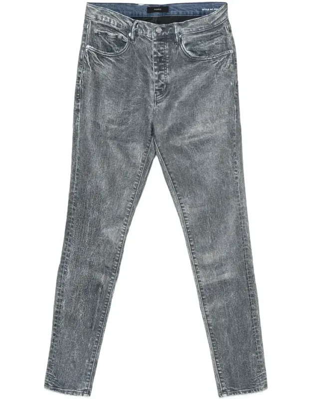 Jeans - Dark Navy Blue Acid Wash