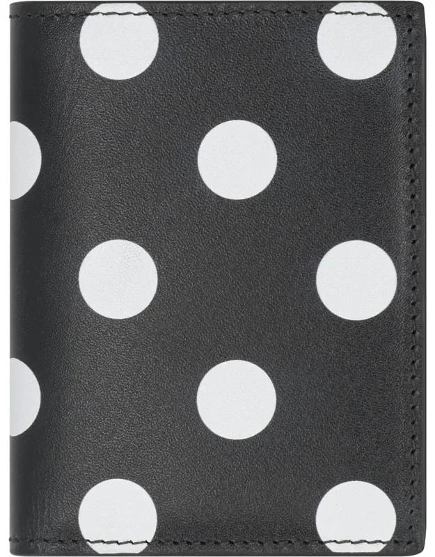 Comme Des Garçons Wallet With Polka-dot Motif And Six Card Slots
