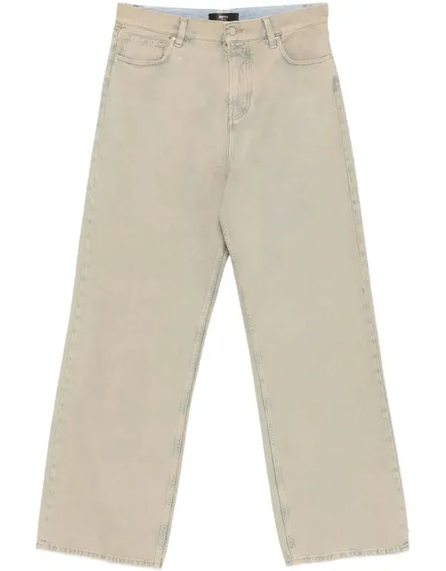 Jeans Five-pocket Styling Button Fly