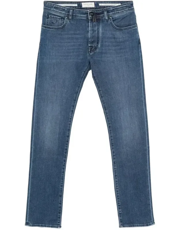 Jeans With Five Pockets And Belt Loops