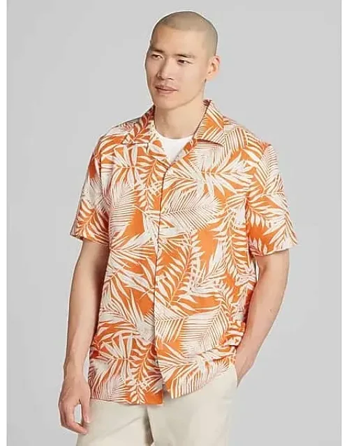 Modern Fit Resort Floral Woven Camp Shirt