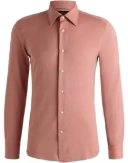 Slim-fit Shirt In Italian-made Cotton-cashmere Twill