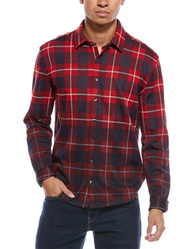 Jacquard Knit Check Shirt