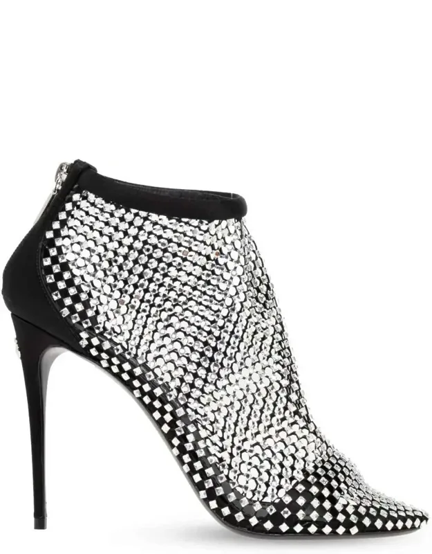 Leather Pumps With Mesh Inserts