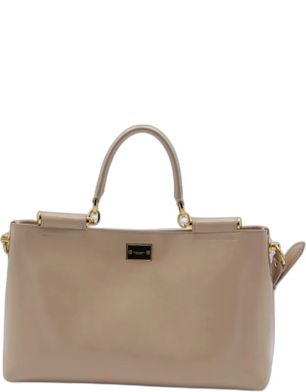 Nude Leather My Sicily Shoulder Bag