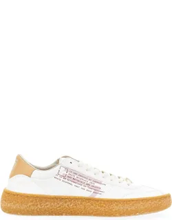 Puraai Pink Sneaker With Rubber Sole And Flat Laces