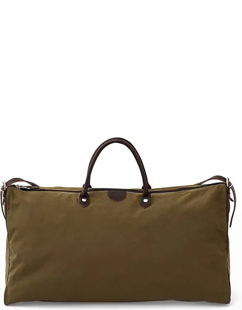 Canvas-leather Travel Duffle Bag